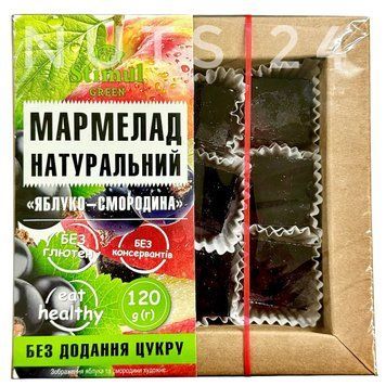 Мармелад натуральний &laquo;Яблуко-смородина&raquo; без цукру, 120г (Стимул) 1211020388 фото