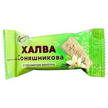 Халва соняшникова Caramel з ароматом ваніліну 500 г  1941296 фото
